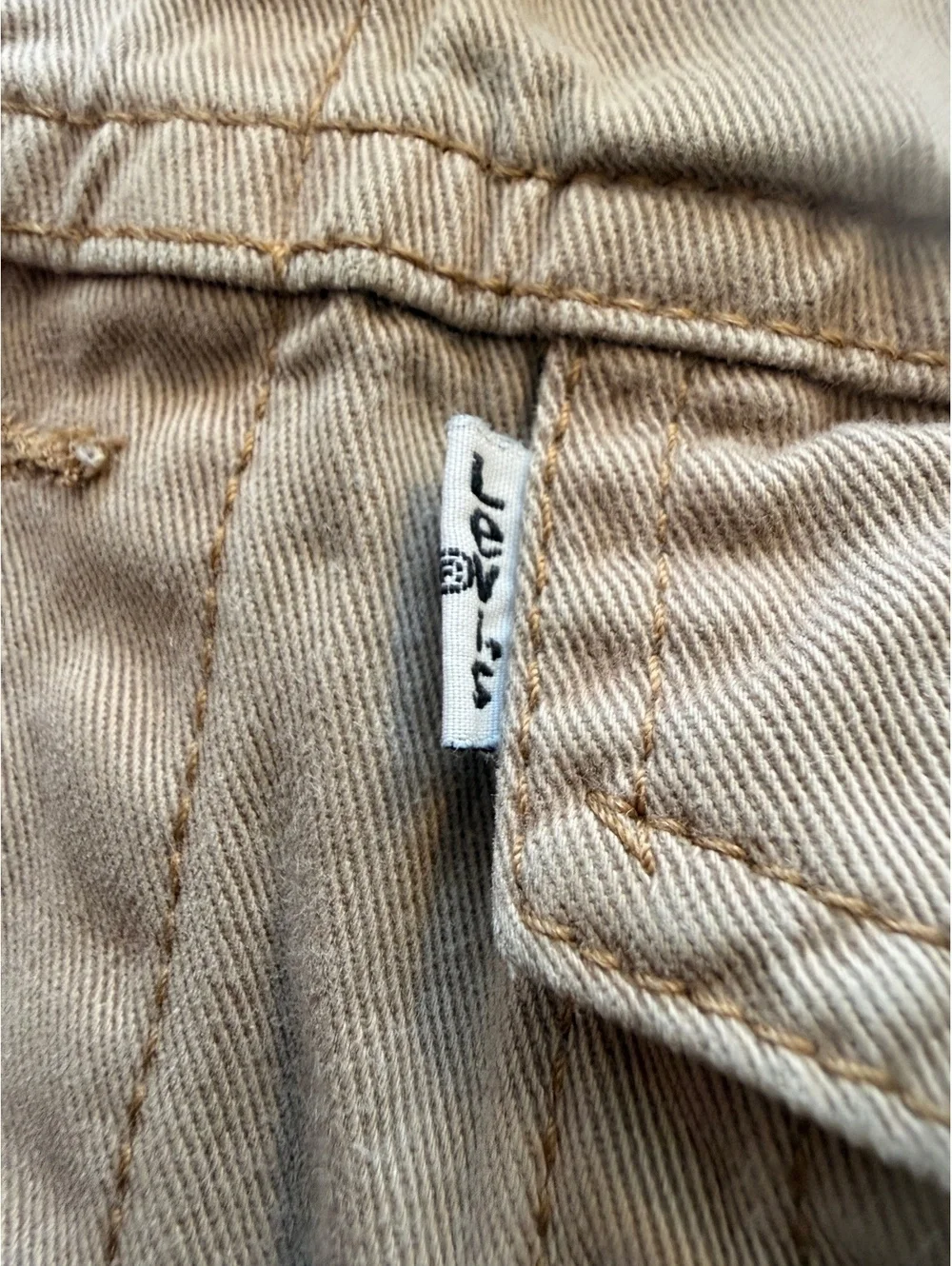 Levi's 78800 Youth Boys Khaki Tan Cotton Trucker Jacket L